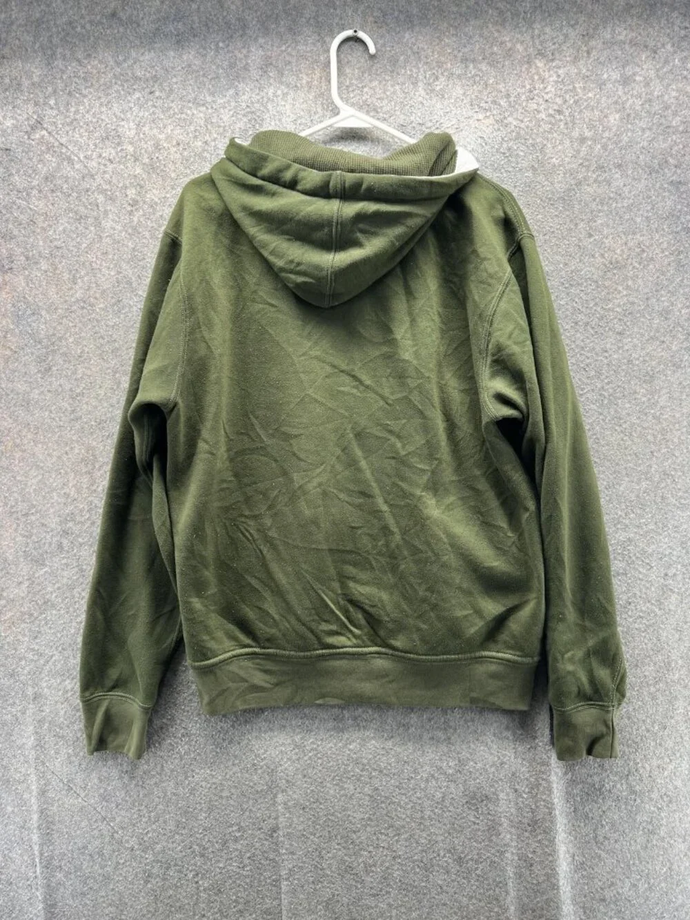 Polo Ralph Lauren Hoodie Mens XL Green Full Zip Fleece Drawstring Logo Pockets